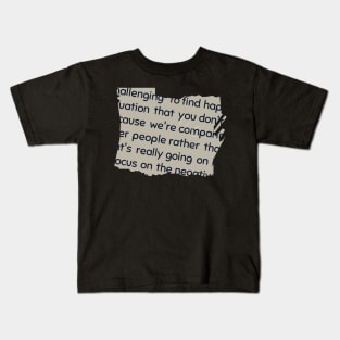 Writing text art design Kids T-Shirt